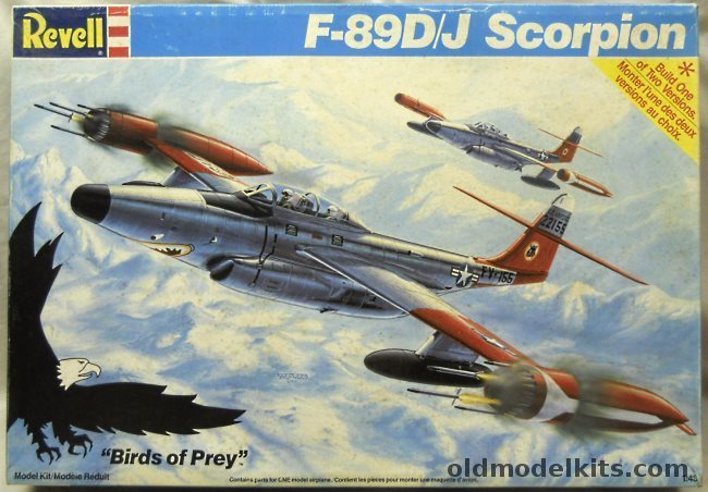Revell 1/48 F-89D/J Scorpion - F-89D or F-89J Versions - (F-89), 4548 plastic model kit